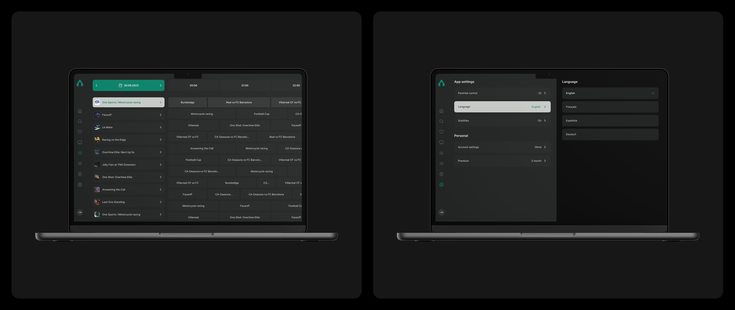 VenomOTT — UI (Desktop) — screen 4