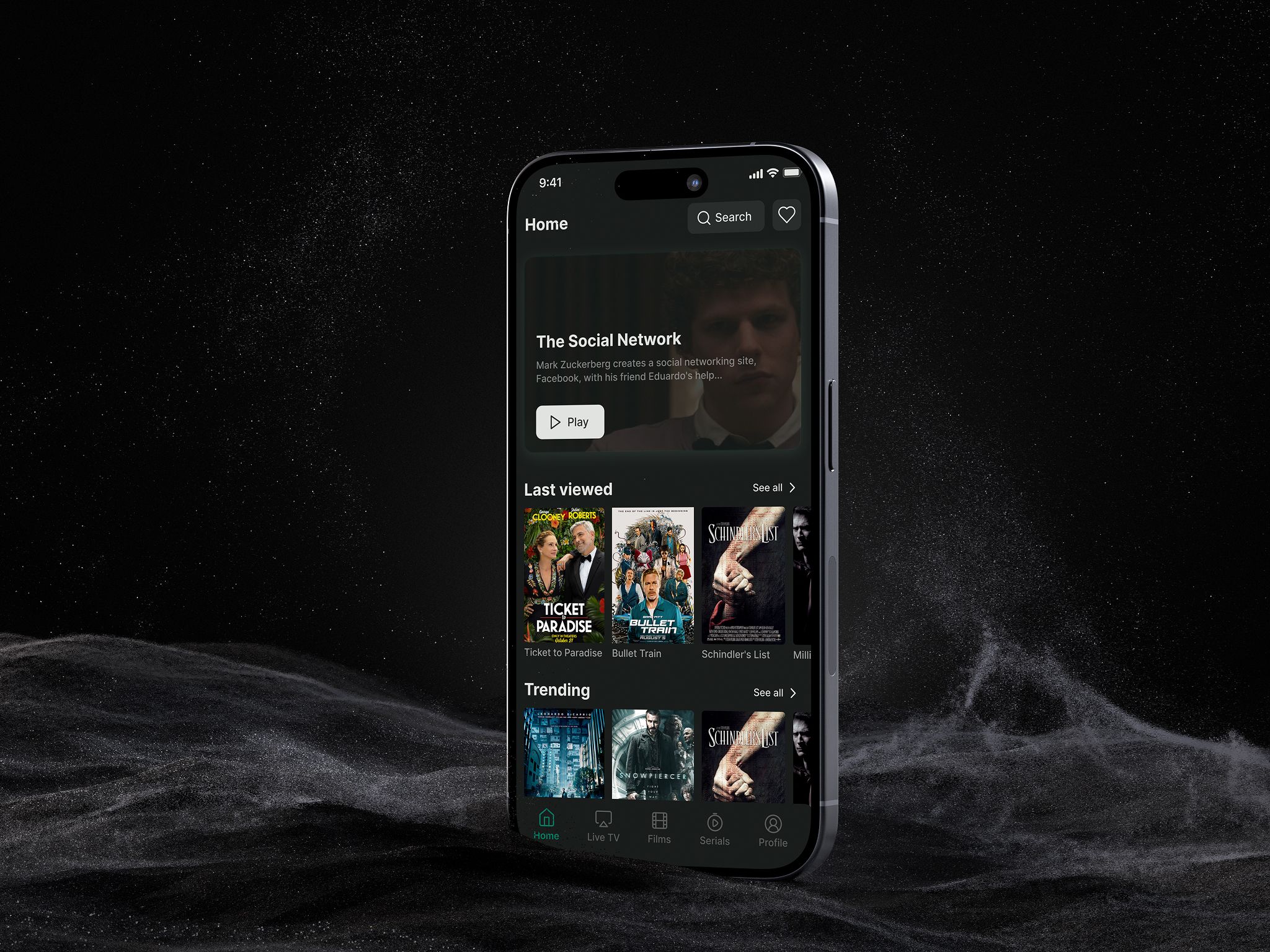 VenomOTT — UI (Mobile) — screen 1
